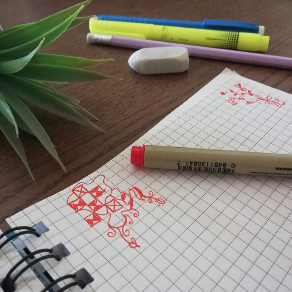 zentangle firkálás rajzolás